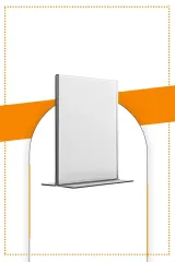 Etias Reklam A5 T Tipi Dikey Masa Üstü  Şeffaf Pleksi Föylük / Broşürlük