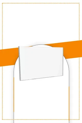 Etiasreklam A5 U Tipi Yatay Masa Üstü  Şeffaf Pleksi Föylük / Broşürlük