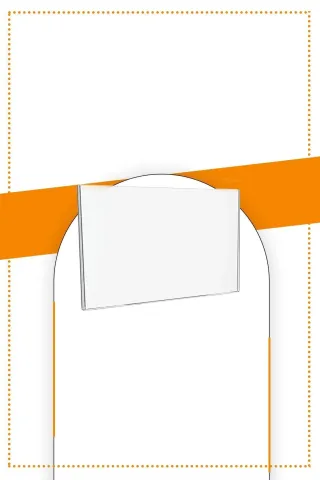 Bubistudios A6 U Tipi Yatay Masa Üstü Şeffaf Pleksi Föylük / Broşürlük