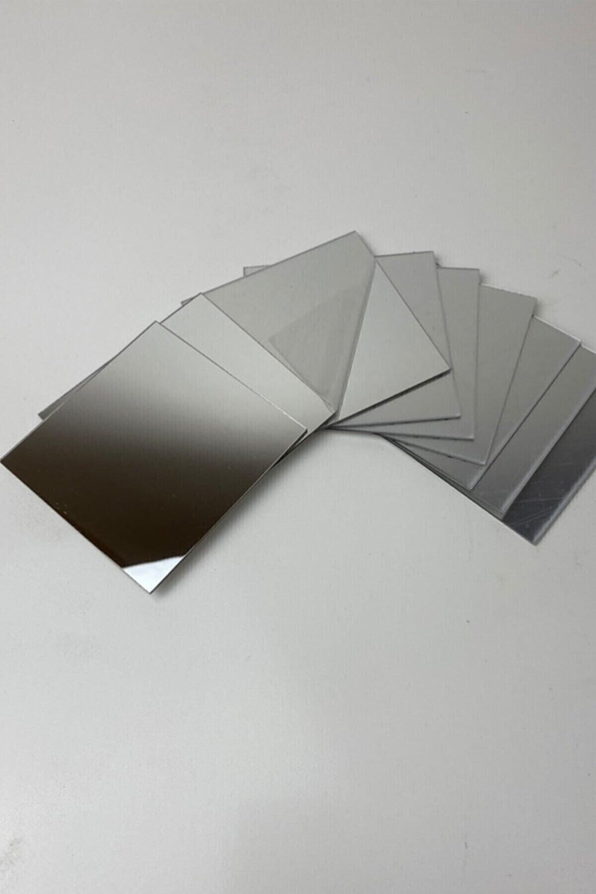 Dekoratif Pleksi Ayna (KENDİNDEN YAPIŞKANLI) 20x20 5 Adet - (CAM AYNA GÖREVİ GÖRMEZ)