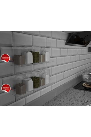 Pleksi Takı Oje Baharatlık Düzenleyici Raf Genişlik 40cm X 10cm (4MM PLEKSİDEN ÜRETİLİR)