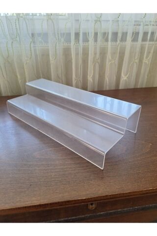 Pleksi 2 Katlı Merdiven Stand 3 Mm Şeffaf Akrilik 1