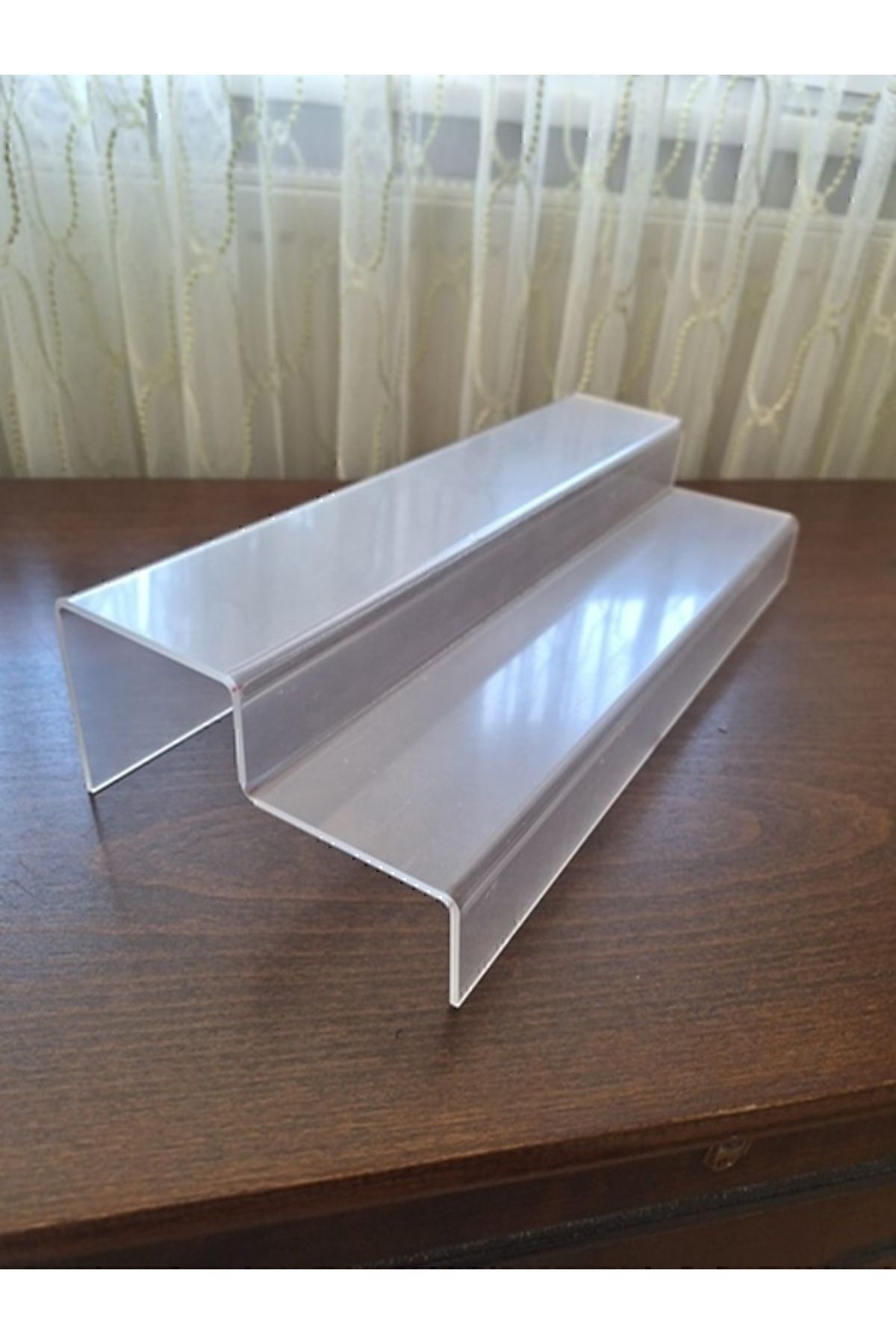 Pleksi 2 Katlı Merdiven Stand 3 Mm Şeffaf Akrilik 1