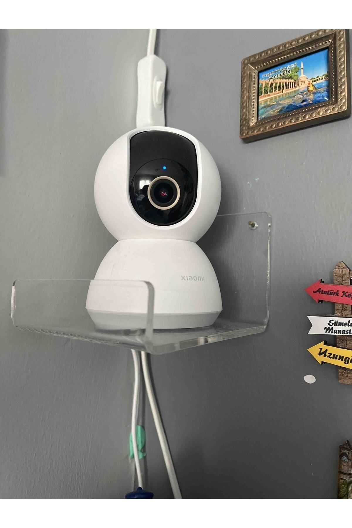 10cm X 10cm Pleksi Duvar Rafı 4 Adet