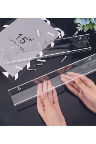 Pleksi Akrilik Banyo Raf 2 Li Set --vida Dübel Seti--