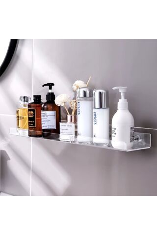 Pleksi Akrilik Banyo Raf 2 Li Set --vida Dübel Seti--