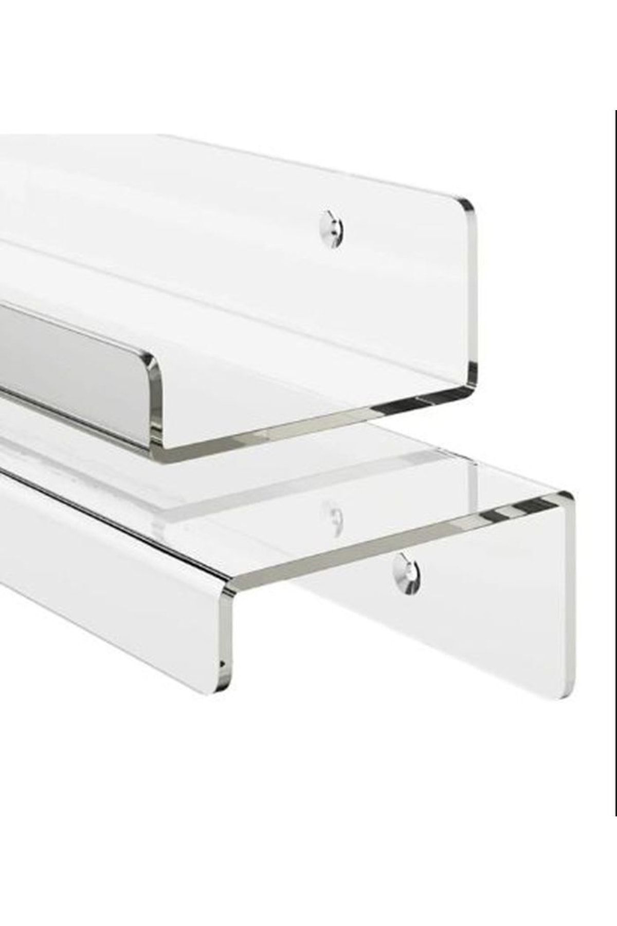Pleksi Takı Oje Baharatlık Düzenleyici Raf Genişlik 60cm X 10cm (3mm Pleksiden Üretilir)