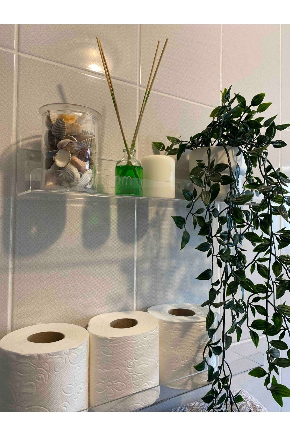 Pleksi Raf Genişlik 30cm X 10cm (4adet) (4mm Şeffaf Pleksiden Üretilir)