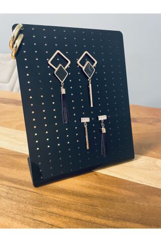 Pleksi Küpe & Takı Standı (SİYAH)