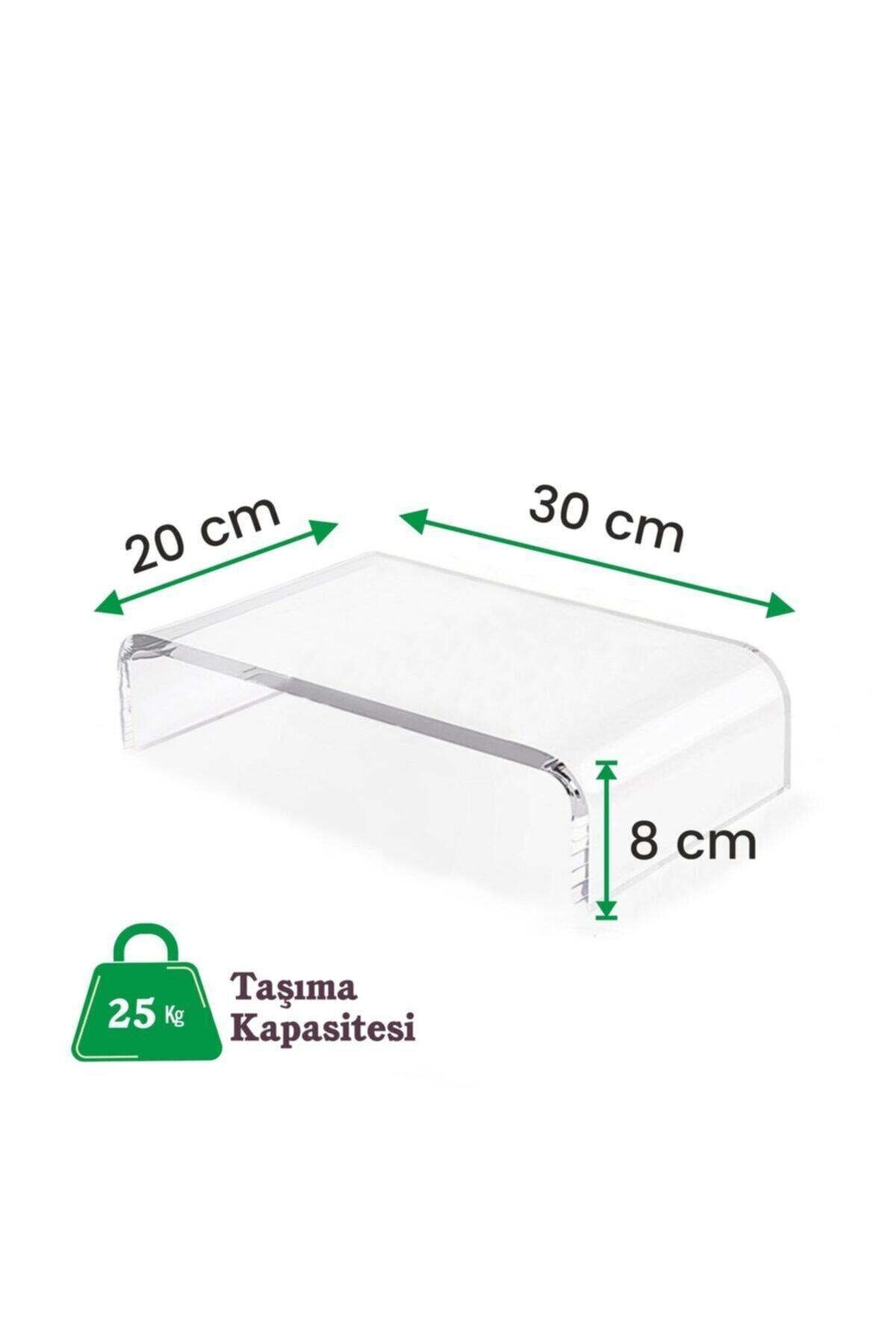 Masaüstü Monitör Yükseltici Şeffaf Stand