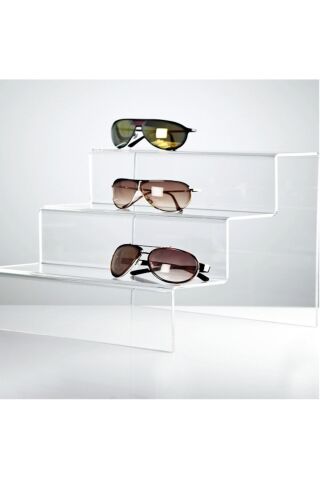 3 Katlı Merdiven Stand Pleksi- Özel Tasarım Pleksi Raf