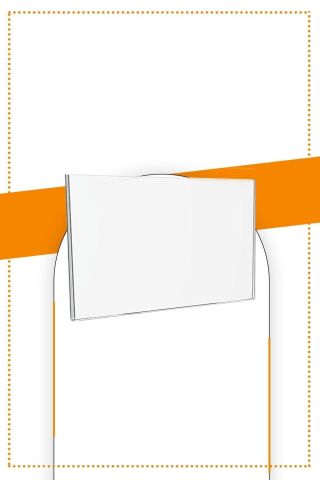 A6 U Tipi Yatay Masa Üstü 50'li Paket / Şeffaf Pleksi Föylük / Broşürlük