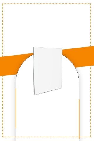 A7 U Tipi Dikey Masa Üstü Şeffaf Pleksi Föylük / Broşürlük