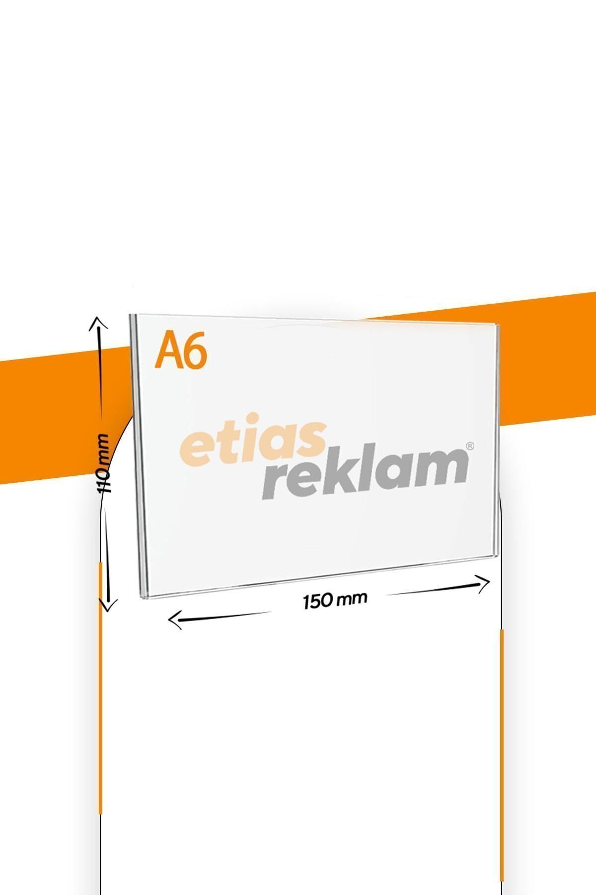 A6 U Tipi Yatay 5'Lİ Masa Üstü Şeffaf Pleksi Föylük / Broşürlük