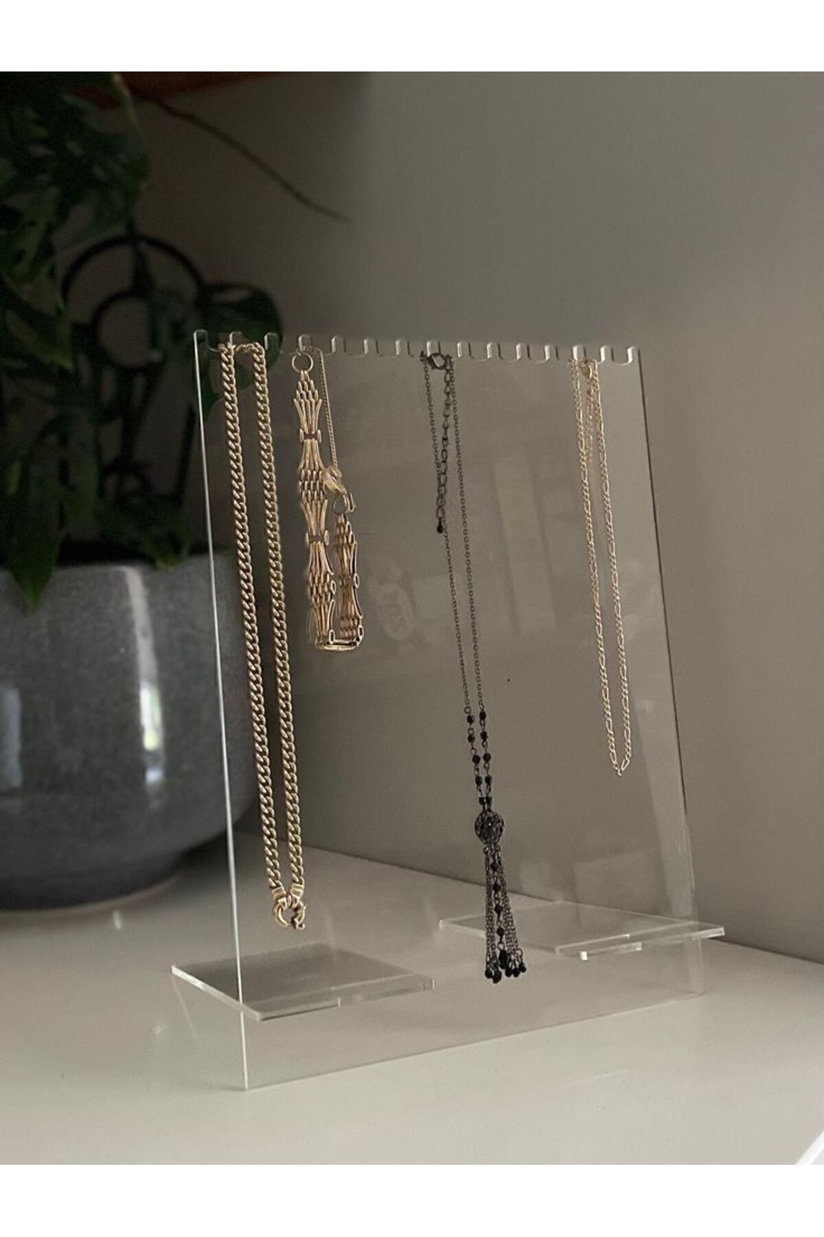 Pleksi Büyük Kolye Standı