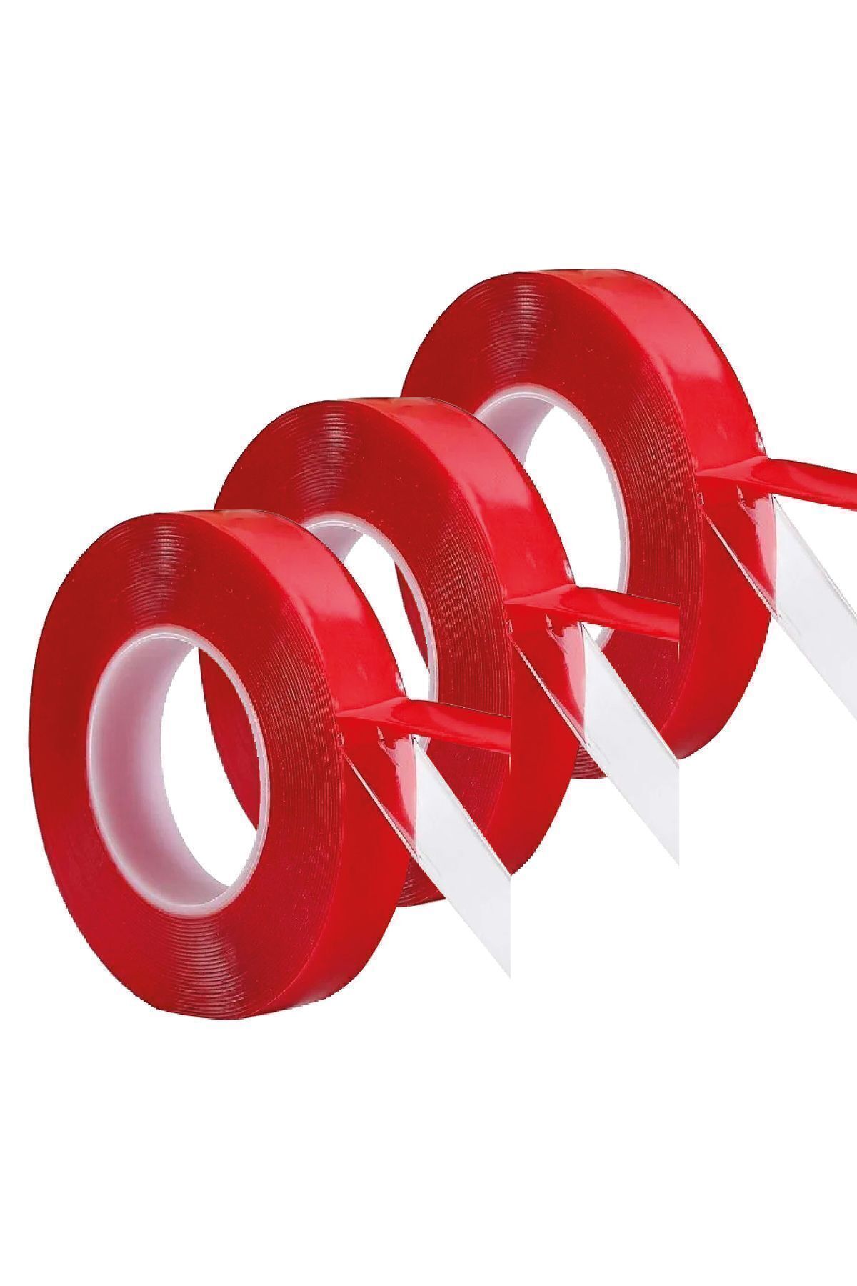 Silikonlu Çift Taraflı Montaj Bandı 18mm X 2mt 18*2 ( 3 Adet )